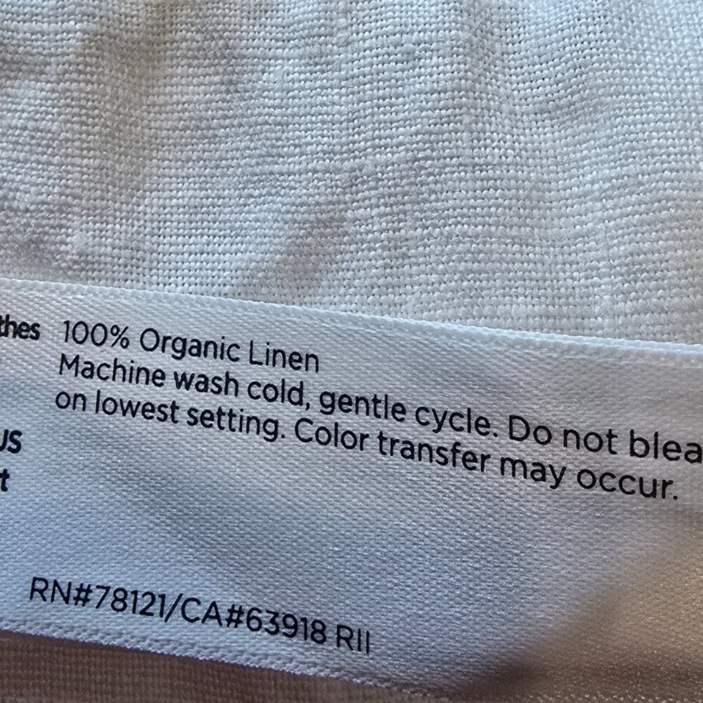 Eileen Fisher Wide Leg Pleated F/L Pant 100% Organic Linen Womens NWT NEW - Picture 9 of 12